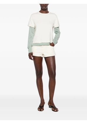 EB Denim Portman low-rise shorts - Neutrals