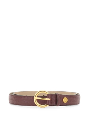 GIANNI CHIARINI hammered-leather padded belt - Brown