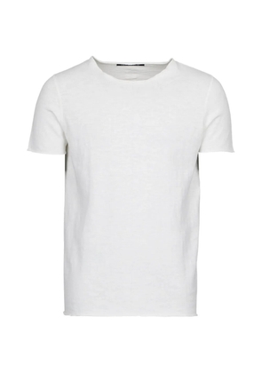 Hannes Roether raw-cut edge T-shirt - White