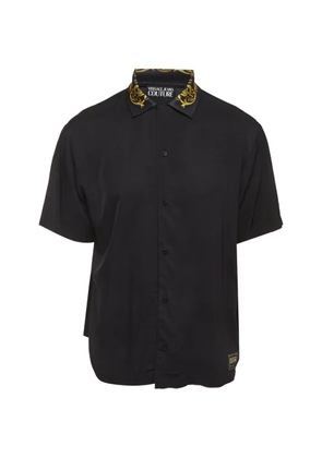 Versace Pre-Owned Baroque-print short-sleeve shirt - Black