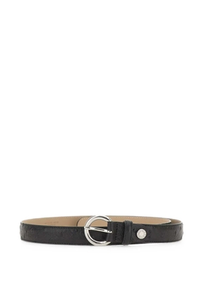 GIANNI CHIARINI ostrich-effect padded belt - Black