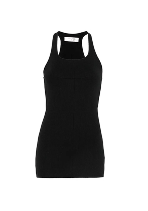 Matières Fécales seam-detail ribbed tank top - Black