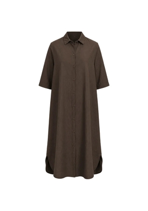 Labo Art Abito Acca shirt midi dress - Brown