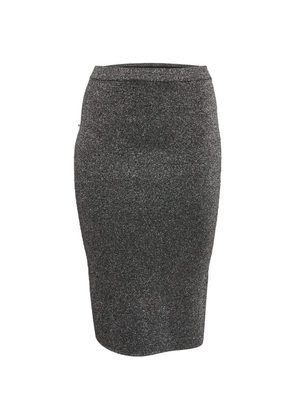 SANDRO lurex knit skirt - Grey