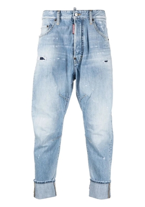 DSQUARED2 cropped baggy-fit jeans - Blue