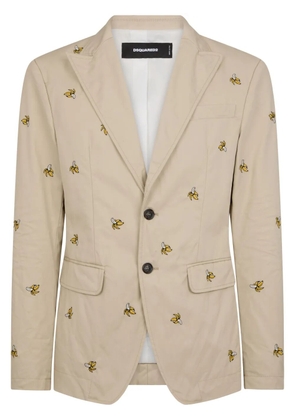DSQUARED2 banana-print blazer - Neutrals