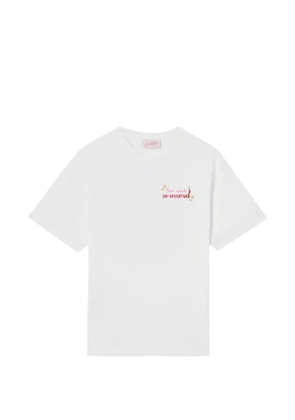 MC2 Saint Barth Emilie embroidered crew-neck T-shirt - White