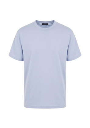 Prada logo-patch crew-neck T-shirt - Blue