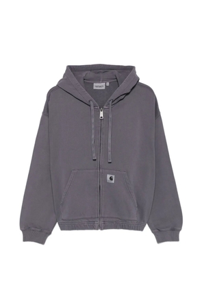 Carhartt WIP logo-patch zip-up hoodie - Grey