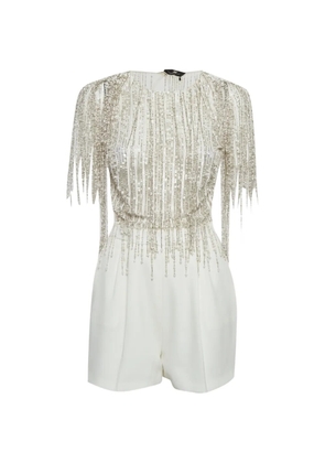 Elisabetta Franchi tulle playsuit - White