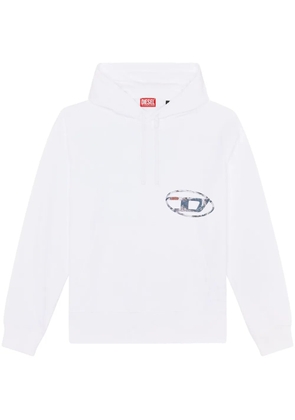 Diesel S-Macs-L4 cotton hoodie - White