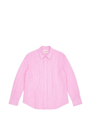 MC2 Saint Barth Meredith logo-embroidered striped shirt - Pink