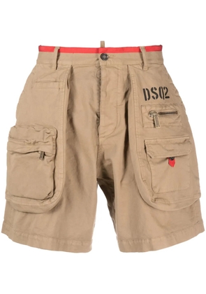 DSQUARED2 multiple-pockets cargo shorts - Brown