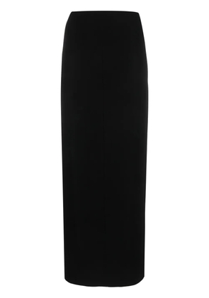 Norma Kamali side-slit midi skirt - Black