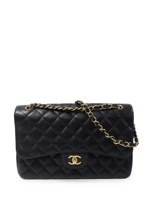 CHANEL Pre-Owned quilted CC classic large turn-lock shoulder bag - Black