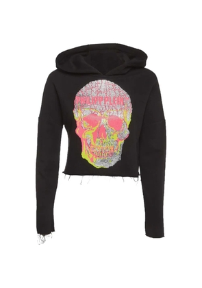 Philipp Plein logo-print hoodie - Black
