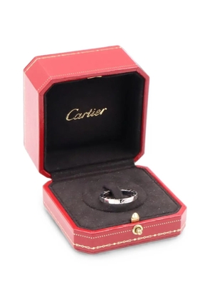 Cartier 2010s Laniere engraved-logo ring - Silver