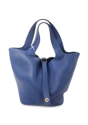 Hermès Pre-Owned Picotin PM leather mini tote bag - Blue
