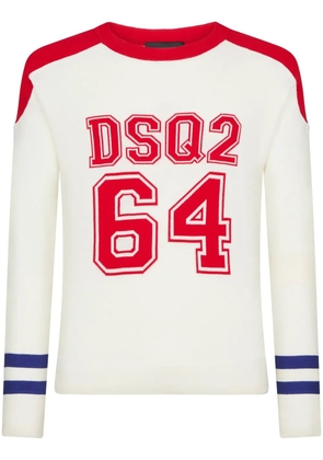 DSQUARED2 intarsia-knit jumper - White