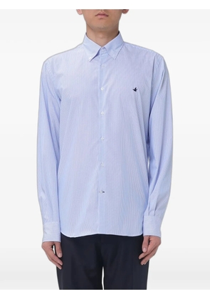 BROOKSFIELD striped poplin shirt - Blue
