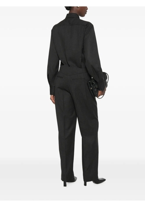 Victoria Beckham polo-collar jumpsuit - Grey
