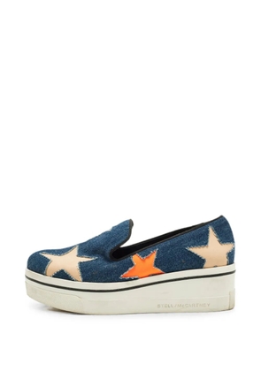 Stella McCartney Pre-Owned star-embellishment sneakers - Blue