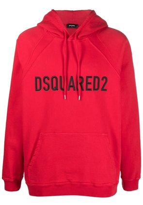 DSQUARED2 raised-logo drawstring hoodie