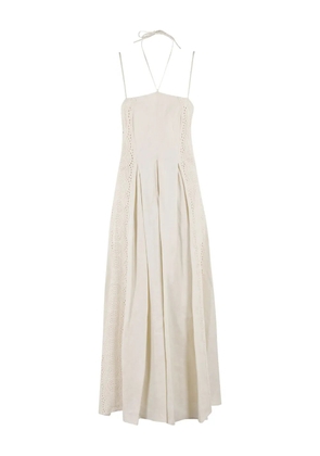 Isabelle Blanche linen midi dress - Neutrals