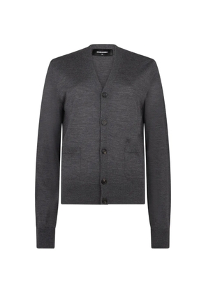 DSQUARED2 D2 Upside Down knit cardigan - Grey