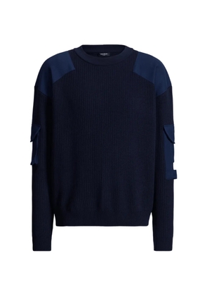 Balmain wool Balmain Vintage utility jumper - Blue