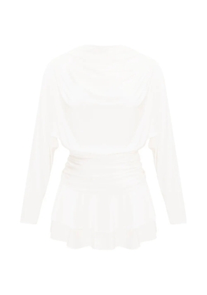 OCCLEUS Janis ruffled mini dress - Neutrals