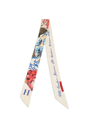 Carolina Herrera Vintage floral-print bandeau scarf - Neutrals