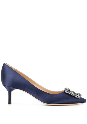 Manolo Blahnik 50mm Hangisi pumps - Blue
