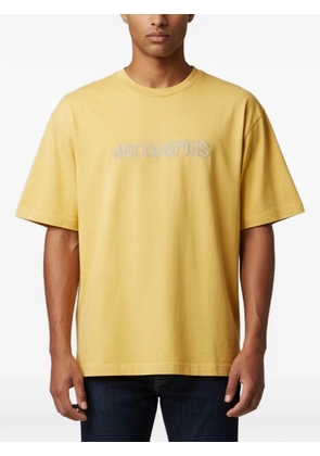 Jacquemus Pre-Owned logo-embroidered T-shirt - Yellow