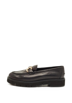 Ferragamo Pre-Owned Gancini loafers - Black