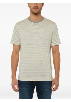 Giorgio Armani Pre-Owned striped-pattern T-shirt - Neutrals