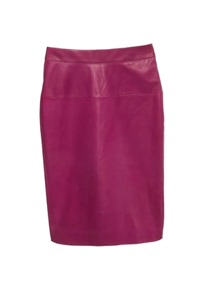 Tom Ford Vintage leather pencil skirt - Pink