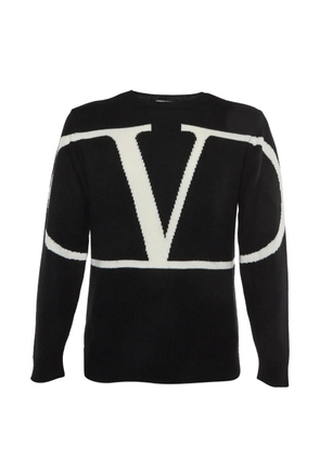 Valentino Garavani Pre-Owned VLogo crew neck sweater - Black