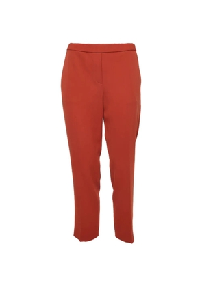 Theory textured straight-leg trousers - Orange