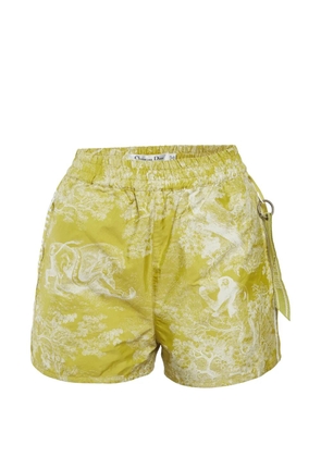 Christian Dior Pre-Owned Toile de Jouy jacquard shorts - Green