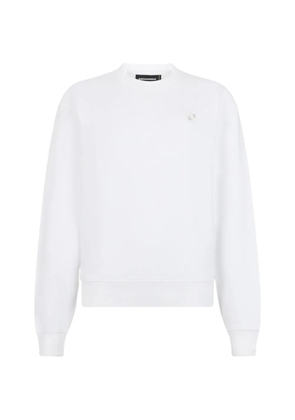 DSQUARED2 metal D2 Upside Down cool-fit crewneck sweatshirt - White