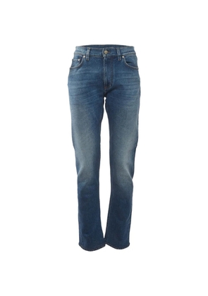 Burberry Pre-Owned whiskering-effect jeans - Blue