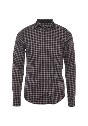 Givenchy Pre-Owned checked slim-fit shirt - Blue