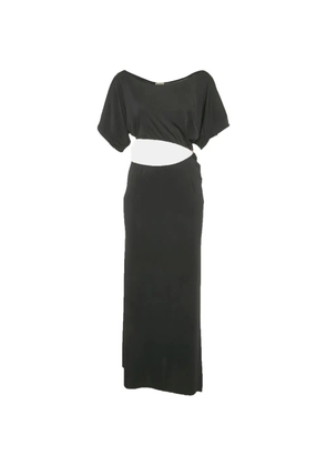 Mojo World cut-out jersey maxi dress - Black