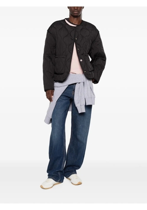 Closed quilted jacket - Black