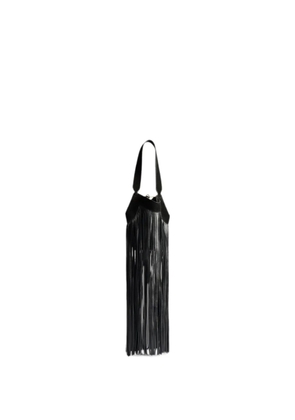 KHAITE Nano Lotus fringed tote bag - Black