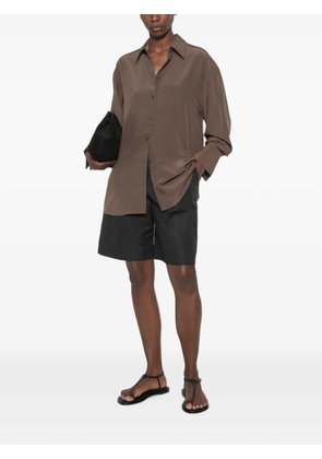 TOTEME silk crepe shirt - Brown