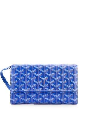 Goyard Pre-Owned Varenne Continental Wallet with Strap Coated Canvas crossbody bag - Blue
