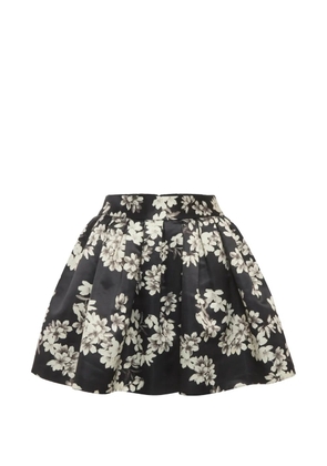 alice + olivia floral-print mini skirt - Black