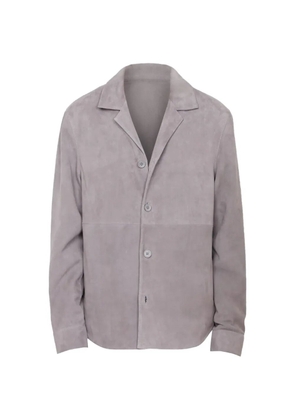 Officine Generale Julien suede overshirt - Grey